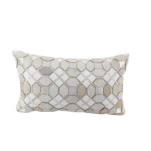 Calisto Home Metallic Embroidered Calf Hair Pillow 93783
